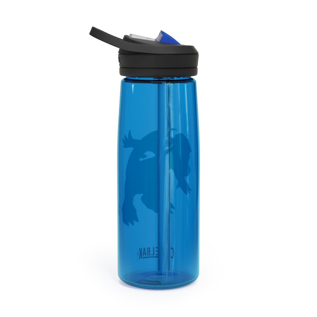 Blastdile CamelBak Eddy® Water Bottle in 20oz and 25oz sizes, showcasing its durable Tritan™ material and spill-proof design.